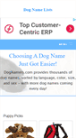 Mobile Screenshot of dognamers.com